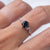 Solid Rose Gold London Blue Topaz Aisling Ring
