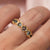 Rose Cut London Blue Topaz Prism Ring