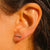 Solid Gold Diamond Shooting Star Studs