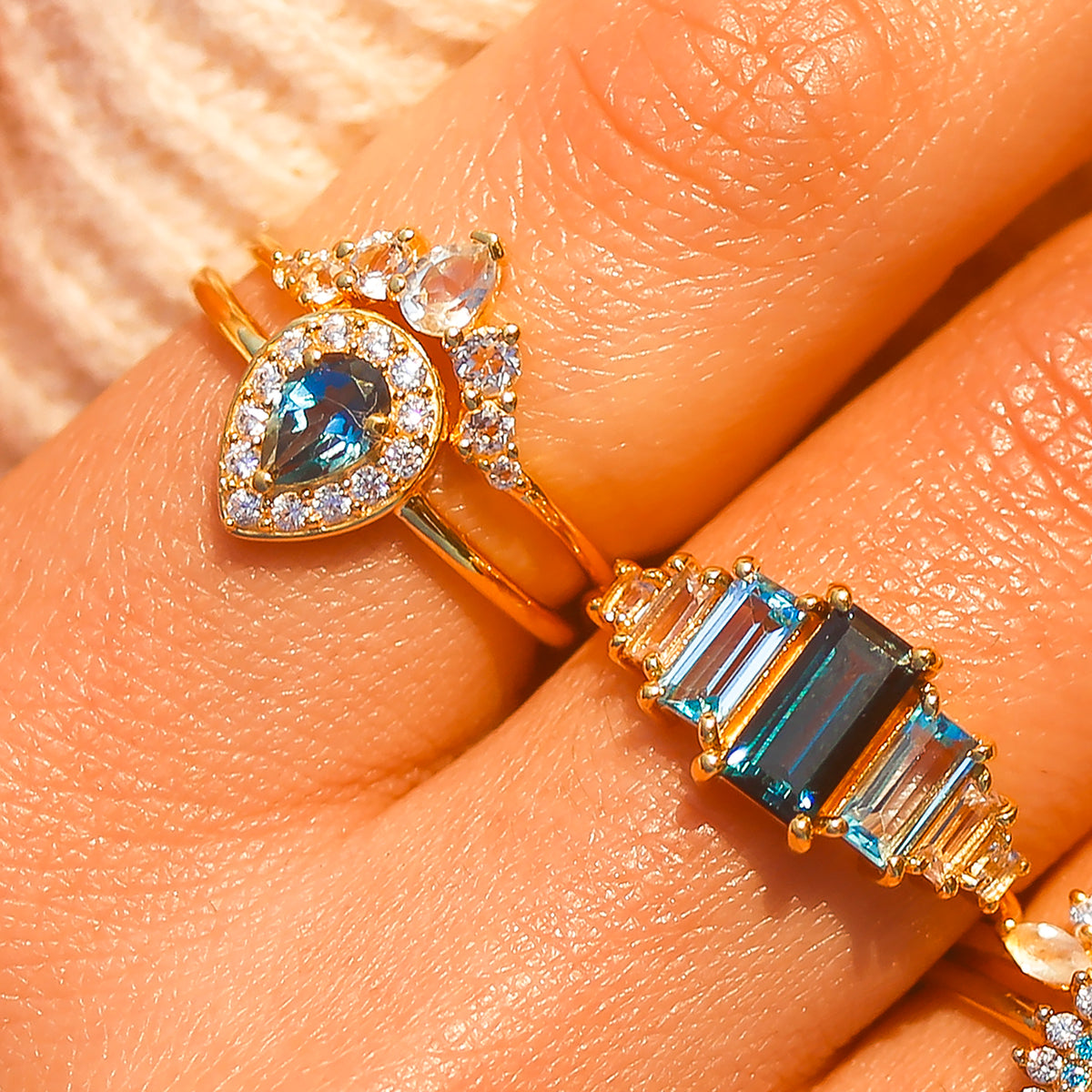 London Blue Topaz Starry Eyed Ring