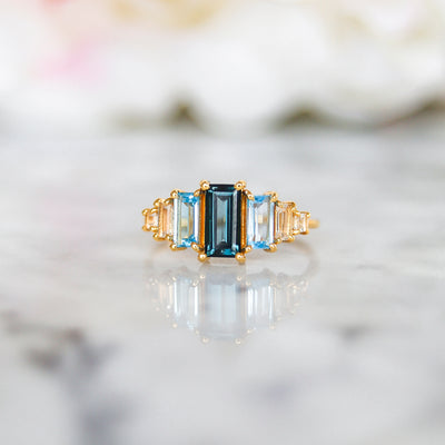 Blue Topaz Hue Ring