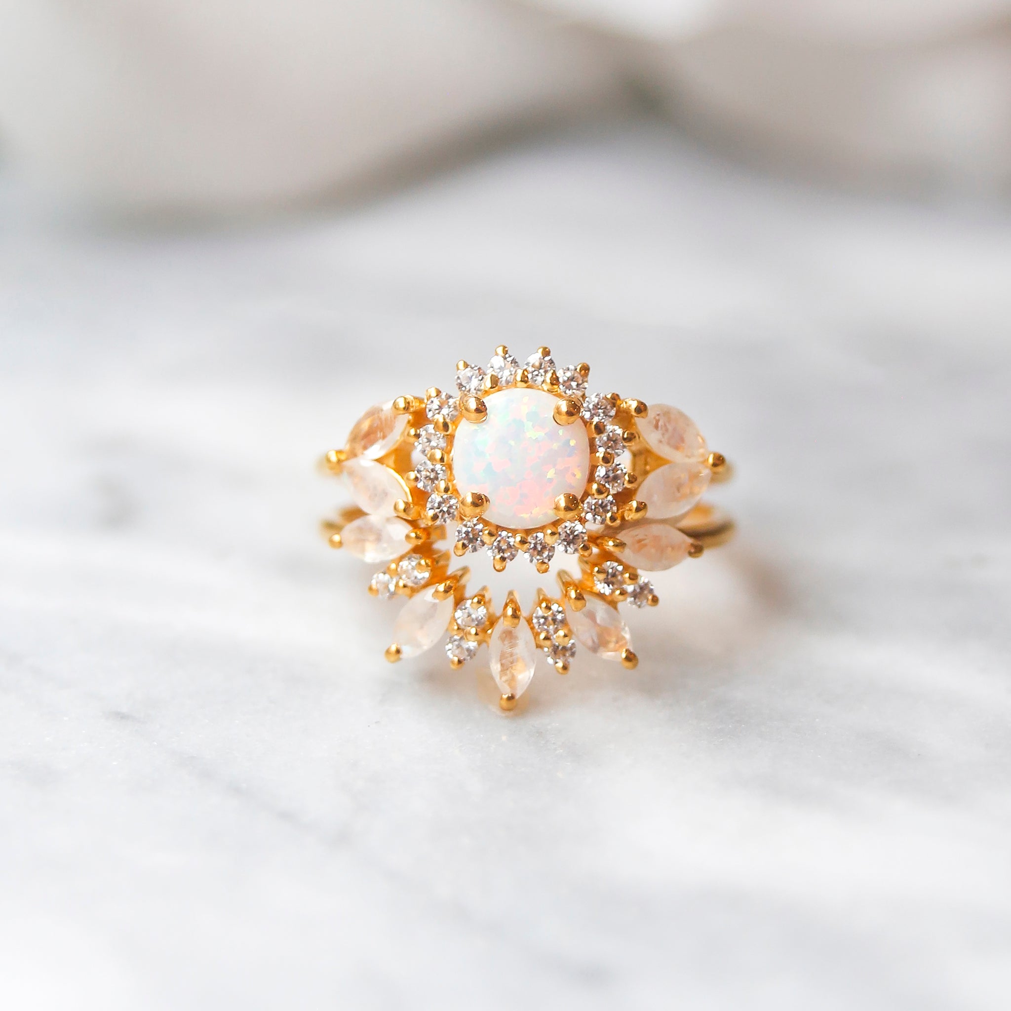 Sunflower Queen Ring Stack for Sale | La Kaiser