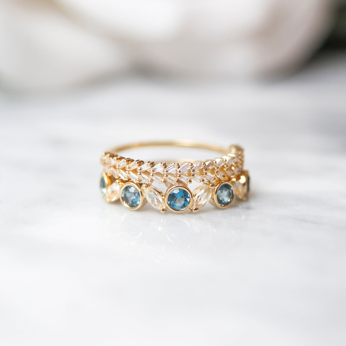 10kt Gold Amia Rope Of Love Stack