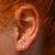 Solid Gold Opal & Diamond Deux Studs