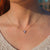 9kt Gold Topaz & Diamond Aphrodite Shield Pendant