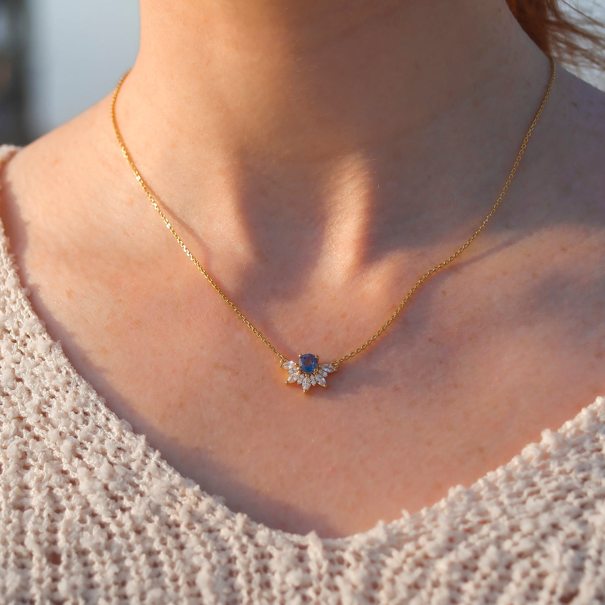 Alexandrite & Diamond Fire of Love Pendant