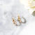 Solid Gold Mini Opal Hoop Studs