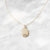 Solid Gold Carpe Diem Rising Sun Pendant
