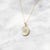 Solid Gold Carpe Diem Rising Sun Pendant