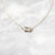 Solid Gold White Topaz & Diamond Baguette Pendant