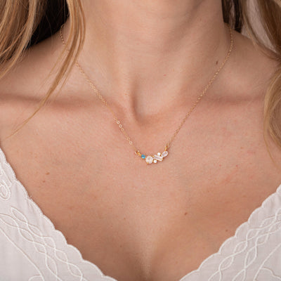 Rainbow Moonstone and Topaz Misty Skies Pendant
