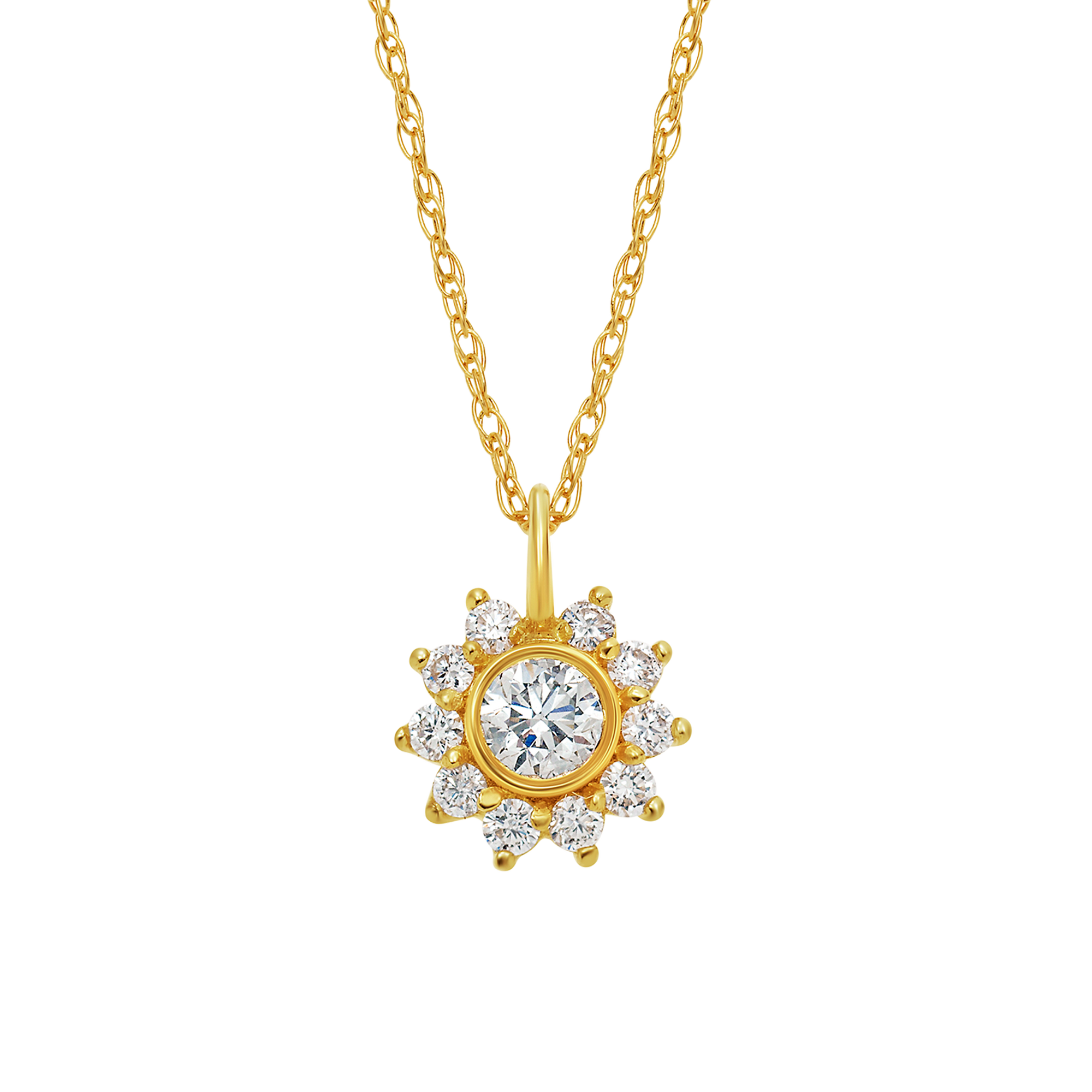 Sunflower 2025 necklace diamonds