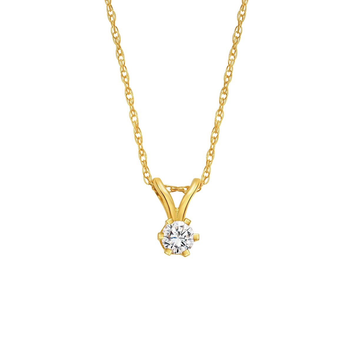 Solid 14kt Gold Diamond Diaz Pendant