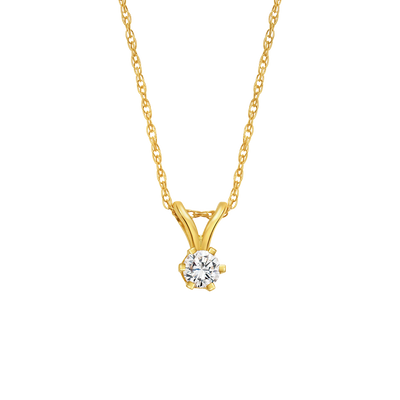 Solid 14kt Gold Diamond Diaz Pendant