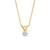 Solid 14kt Gold Diamond Diaz Pendant