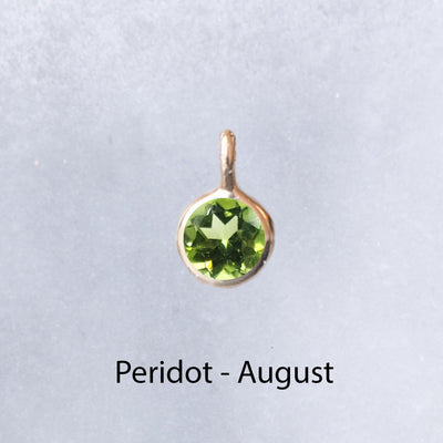 Solid Gold Birthstone Charms