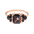 Rose Gold Sunstone & Black Onyx Wish Upon A Shooting Star Ring