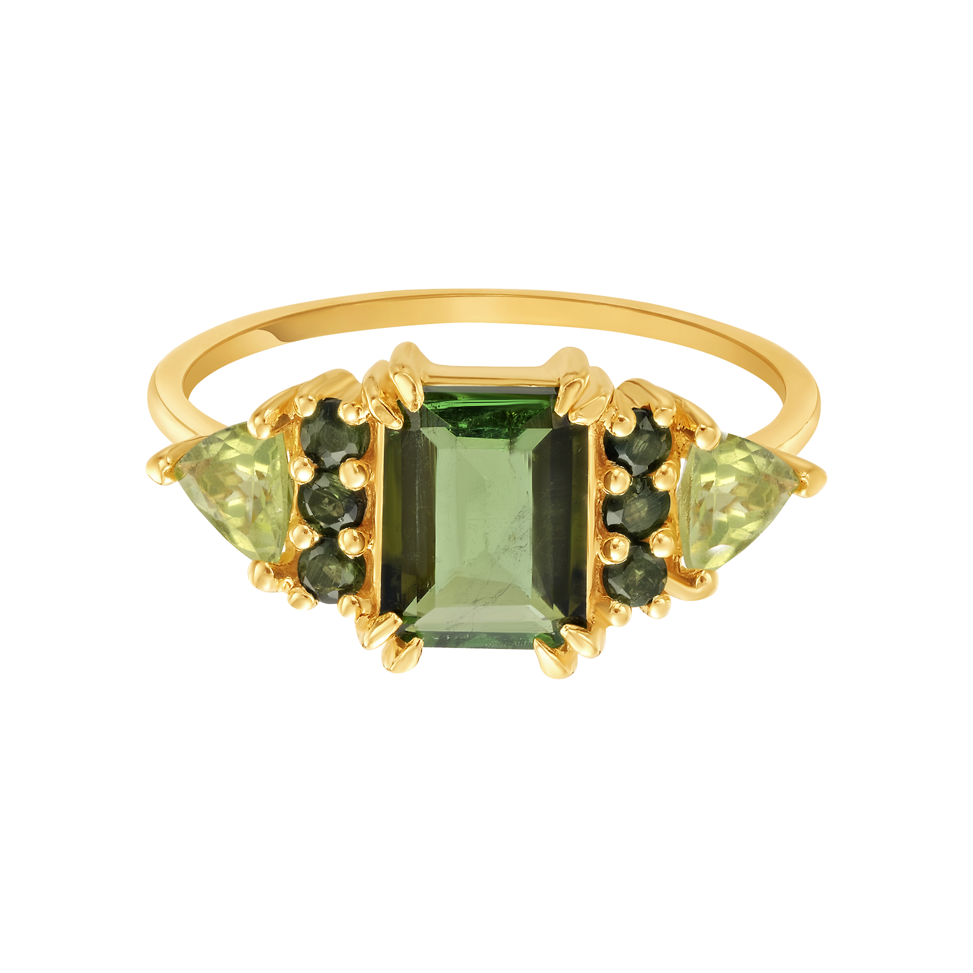 Green With Envy Topaz & Peridot Regal Ring