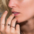 Rainbow Moonstone & Rose Gold Duchess Ring