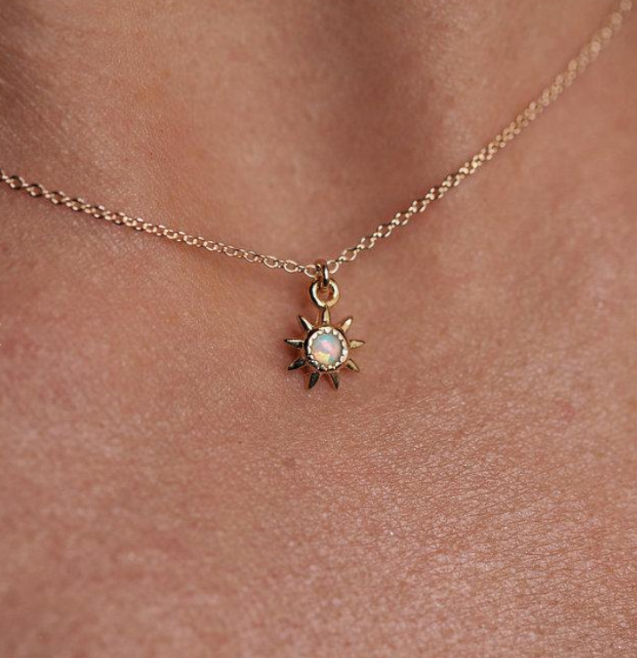 Opal Starburst Pendant