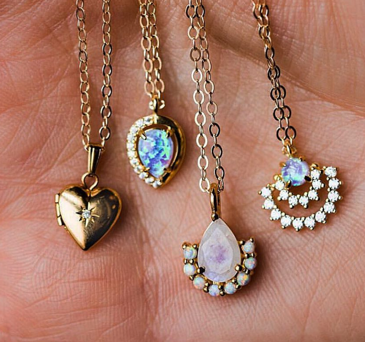 Mini gold locket deals