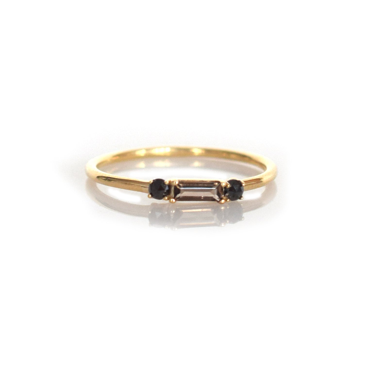 Smoky Quartz Baguette Crush Ring for Sale | La Kaiser