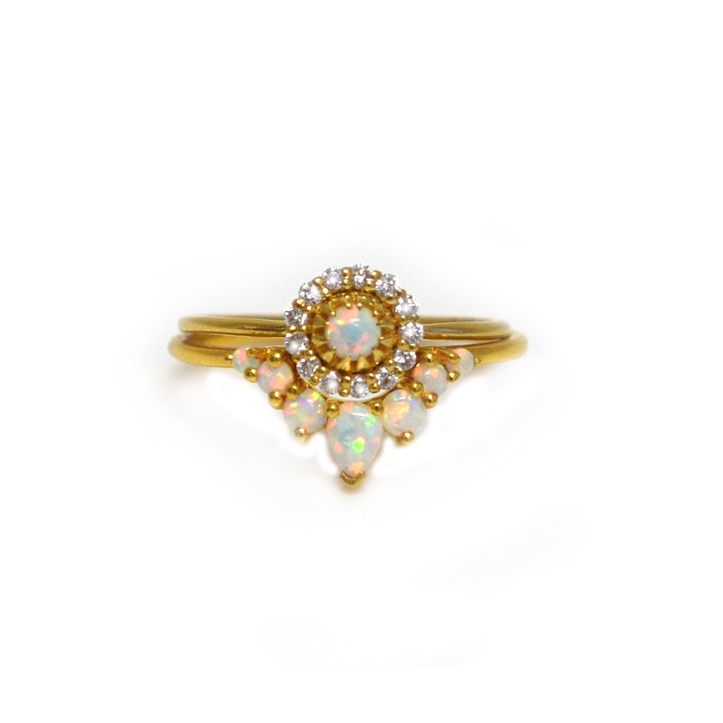 Flowering Opal Ring Stack for Sale | La Kaiser