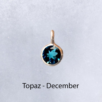 Solid Gold Birthstone Charms