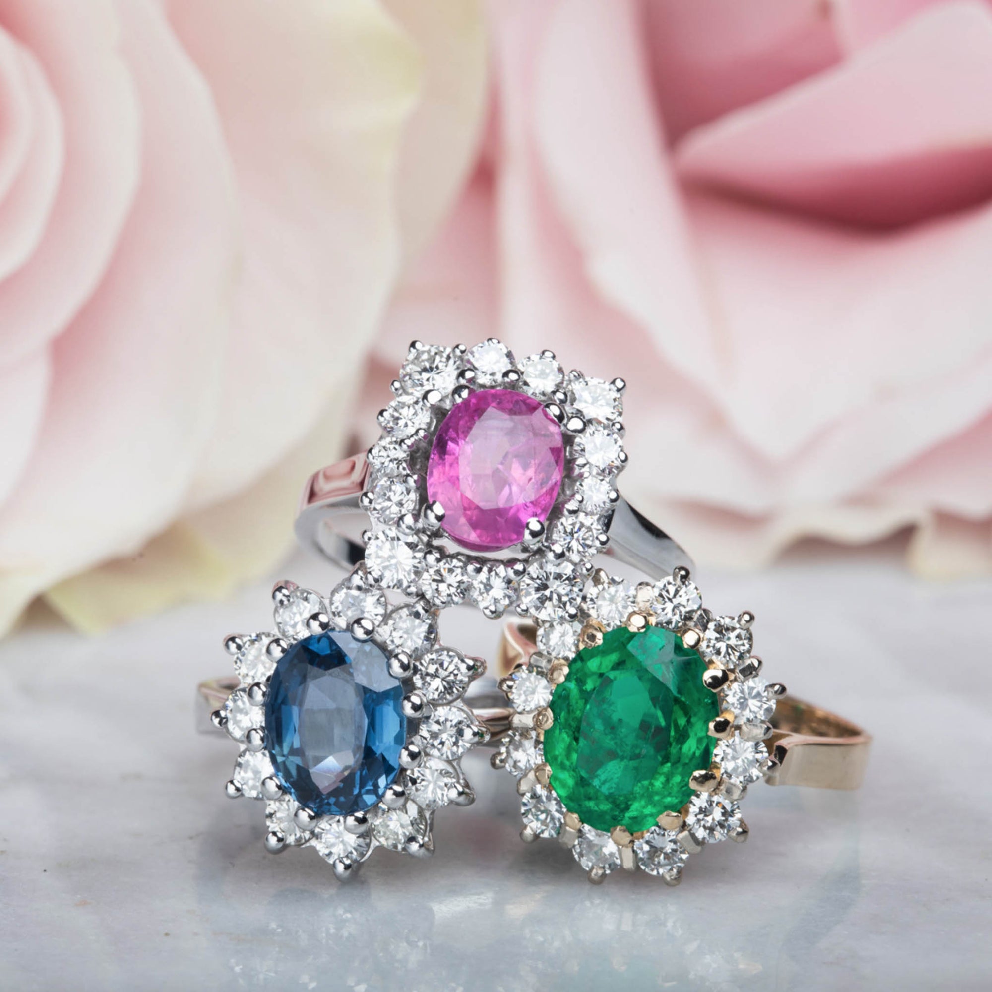 Vintage Emerald and Diamond Tirano Ring