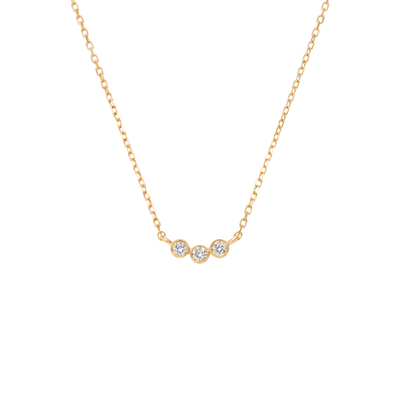 14kt Gold Diamond Trio Pendant