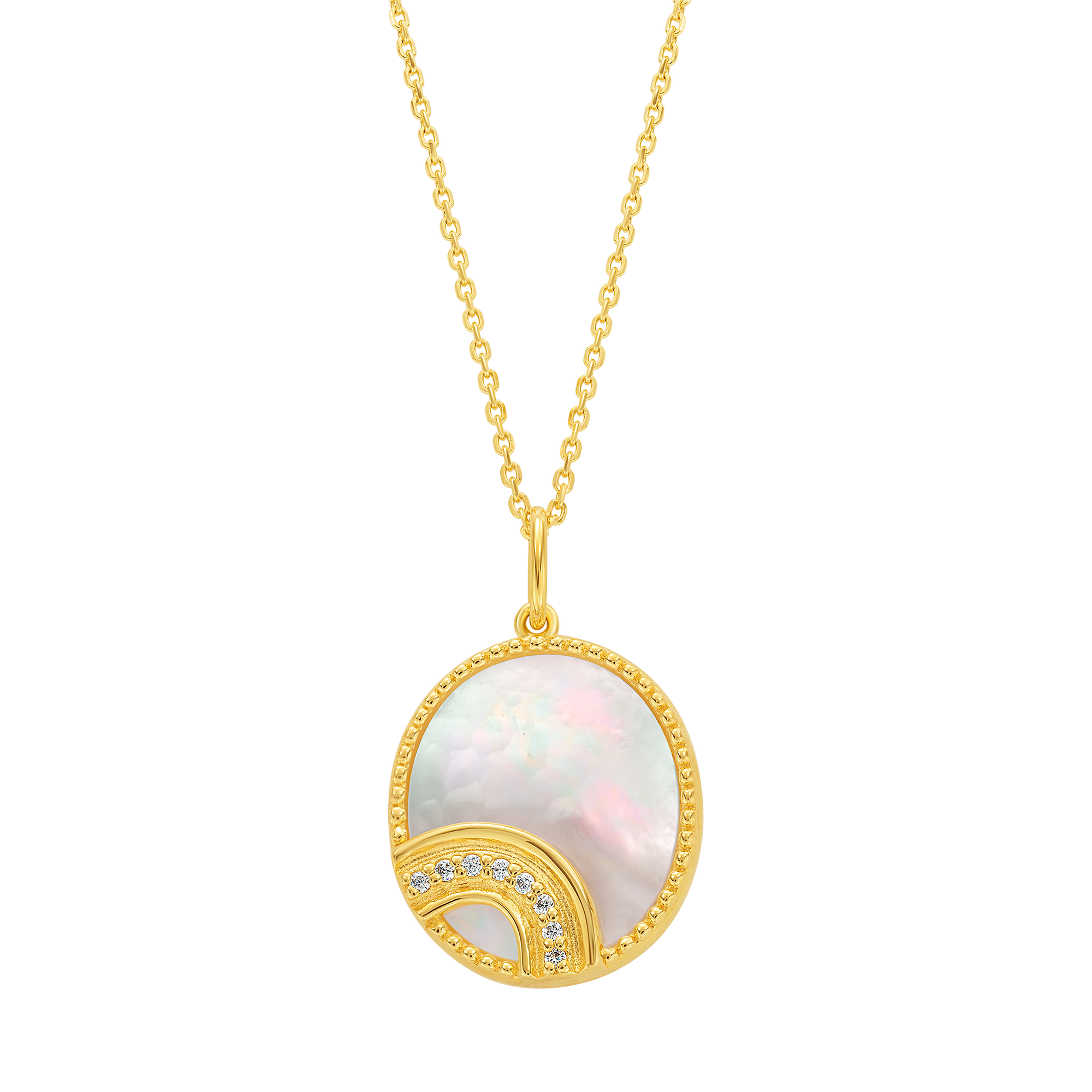 Somewhere Over The Rainbow Mother Of Pearl Pendant