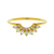 Moonstone and Diamond Rainbow Arc Ring