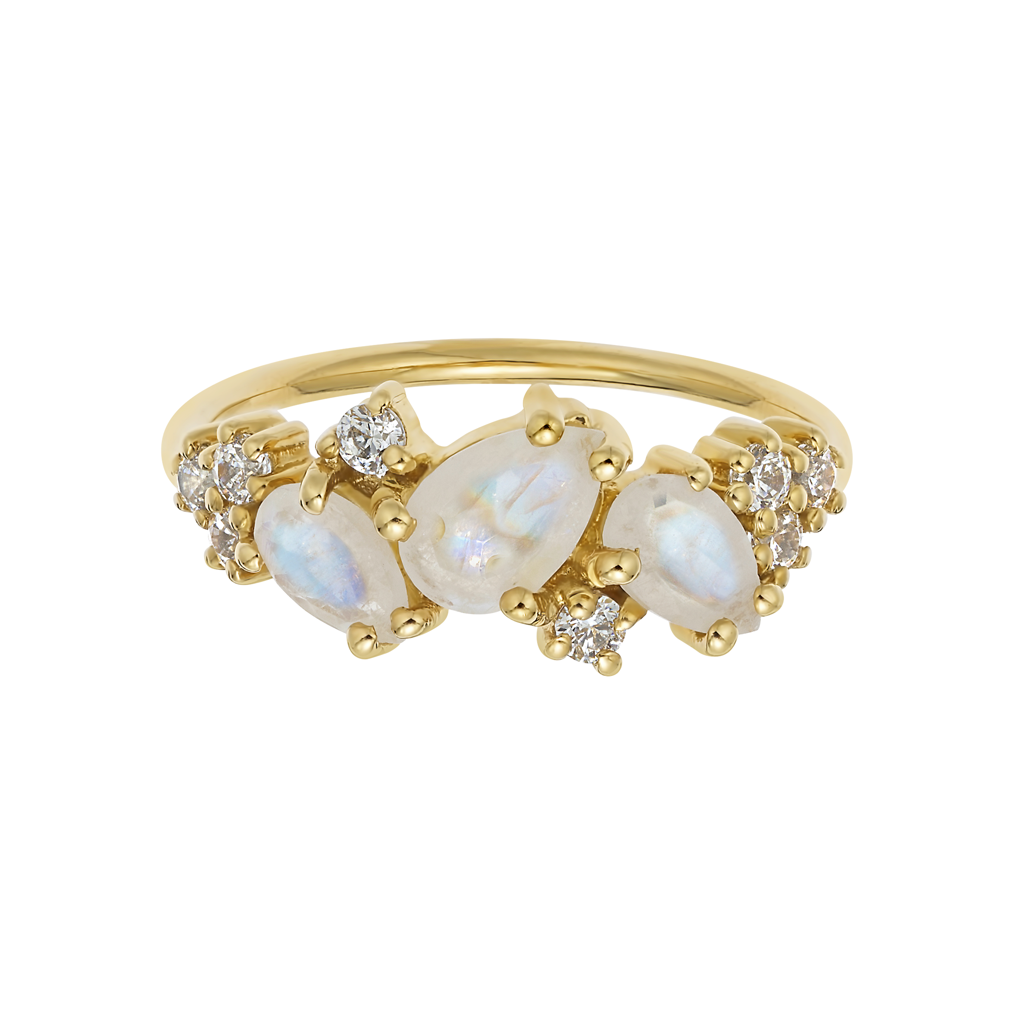 18kt Rainbow Moonstone Midsummer Ring | La Kaiser