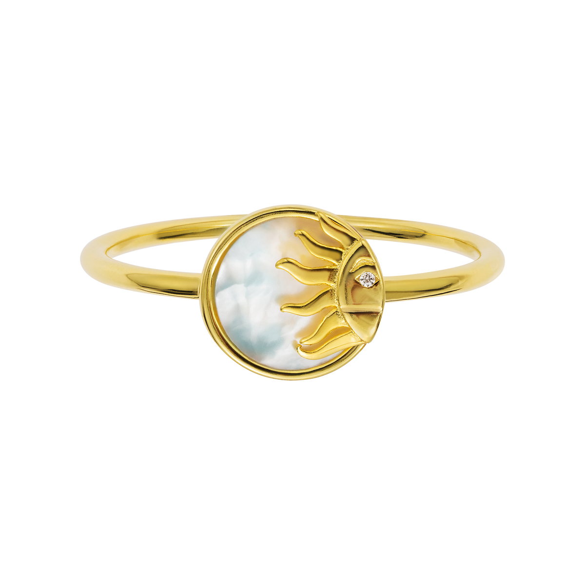 Mother Of Pearl Sunshine Ring