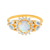 Opal & Diamond Sunflower Queen Ring