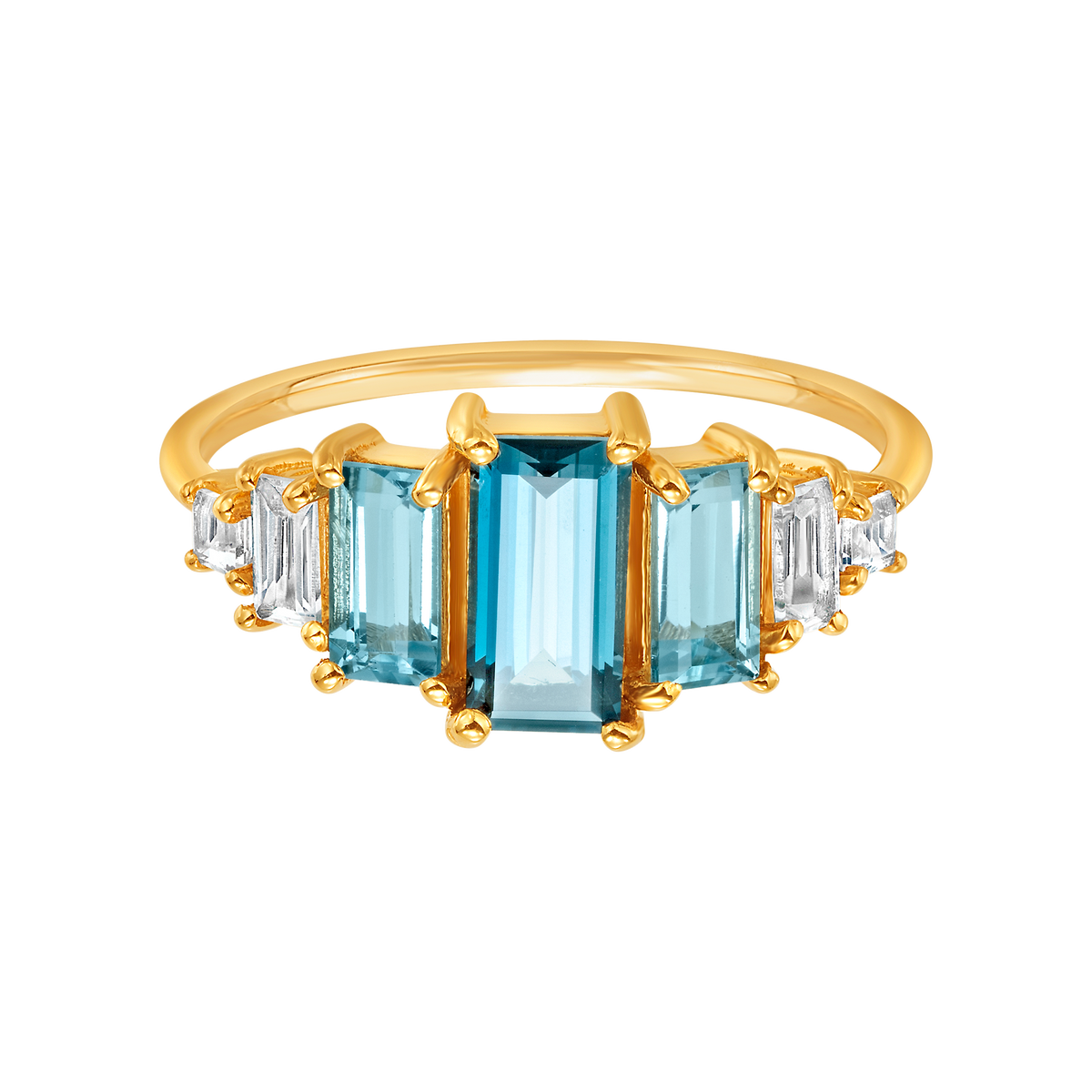 Blue Topaz Hue Ring