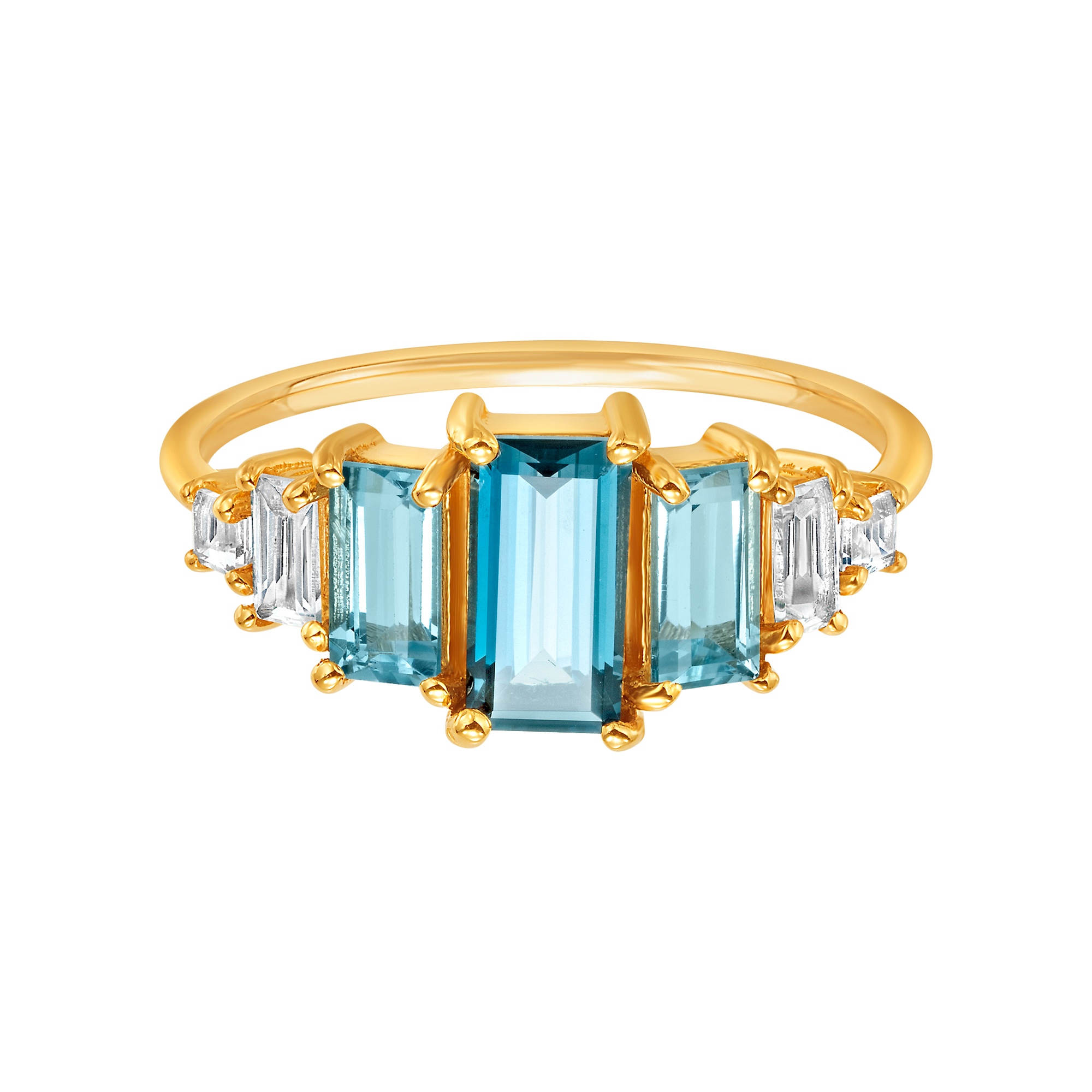 Blue Topaz Hue Ring La Kaiser