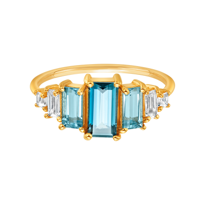 Blue Topaz Hue Ring