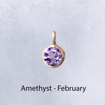 Solid Gold Birthstone Charms