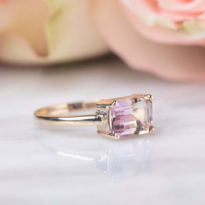 Solid Gold Ametrine Viola Ring