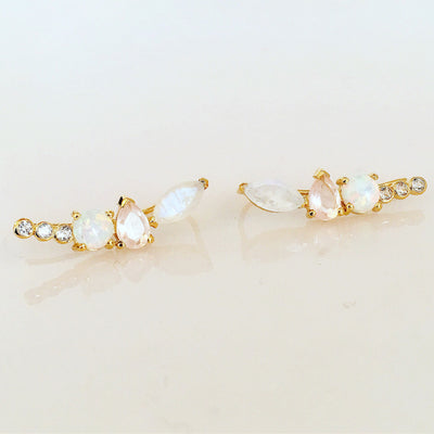 Rainbow Moonstone and Opal Wing Climbers