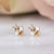 14kt Gold Busy Bee Studs