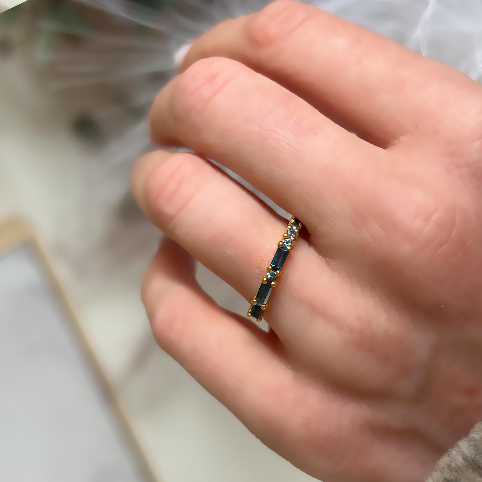 The “MRS” Morse Code Ring - Something Blue
