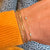 Solid 14kt Gold Paper Clip Bar Bracelet