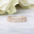 Solid Gold White Topaz & Diamond Angel’s Bridge Ring
