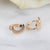 14kt Gold Celestial Moon and Star Hoops