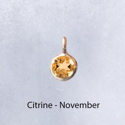 Solid Gold Birthstone Charms