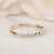 Solid Gold Moissanite Half Eternity Band