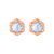 Rose Gold Moonstone Faire Studs