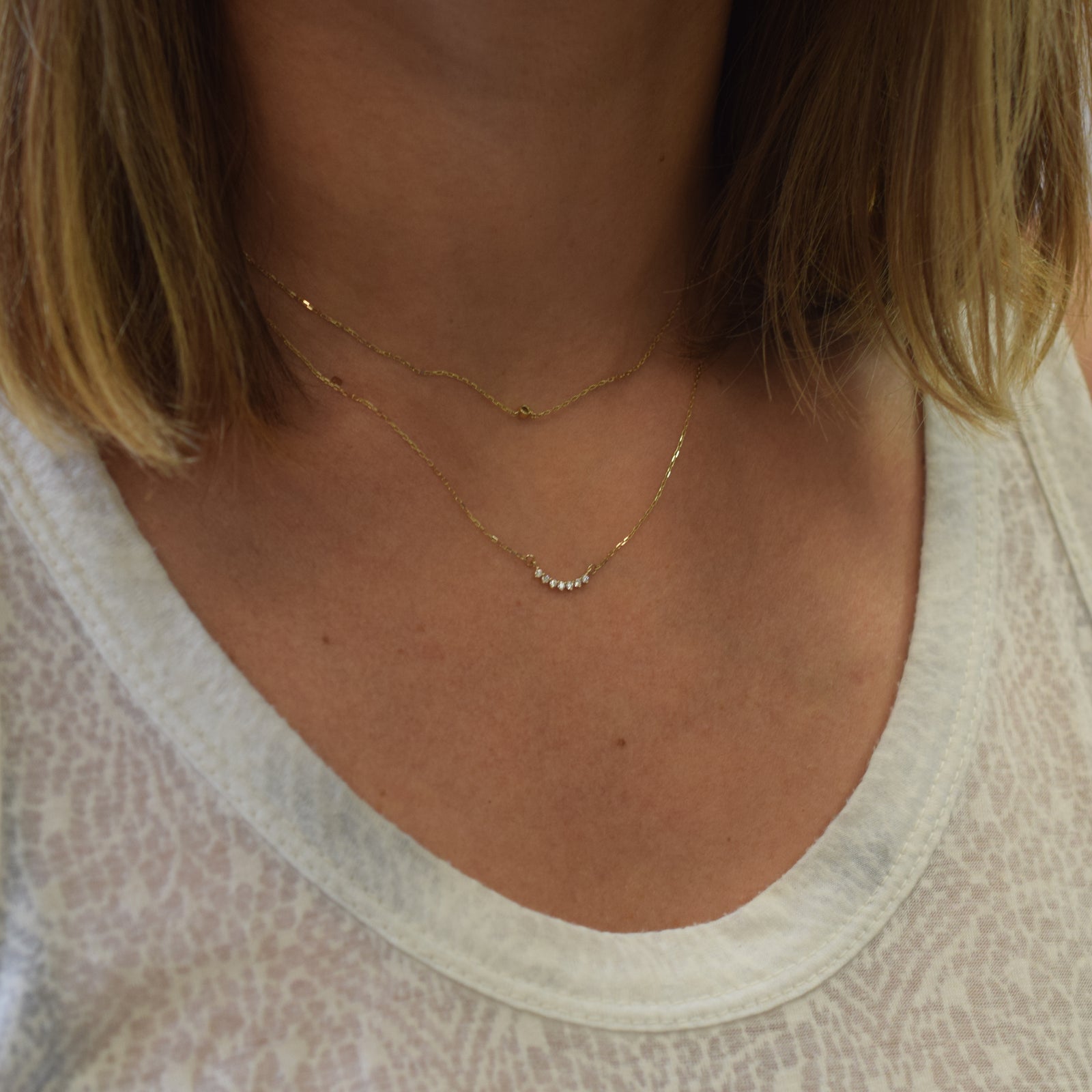 14kt Gold Diamond Cascade Pendant